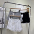 Mini Pleated Lacey Border Skorts